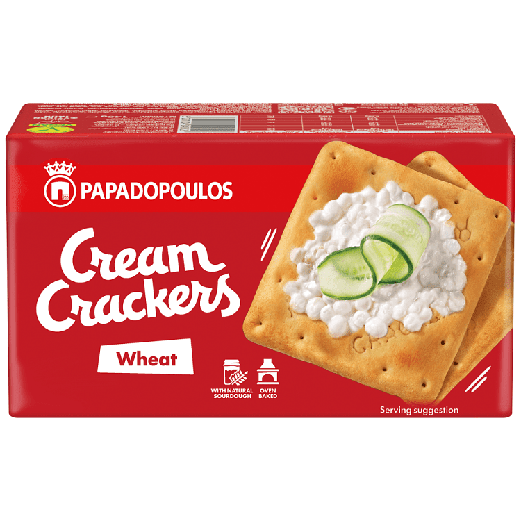 Παπαδοπούλου Cream Crackers Σίτου 140gr