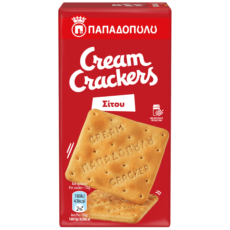Παπαδοπούλου Cream Crackers Σίτου 140gr