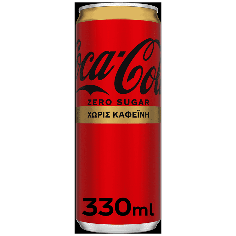 Coca Cola Zero Χωρίς Καφείνη Τεμάχιο 330ml