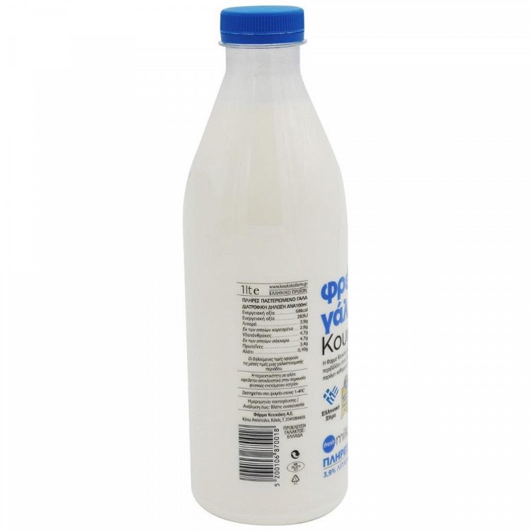 Κουκάκη Γάλα Φρέσκο Πλήρες 3,7% Λιπάρα 1lt