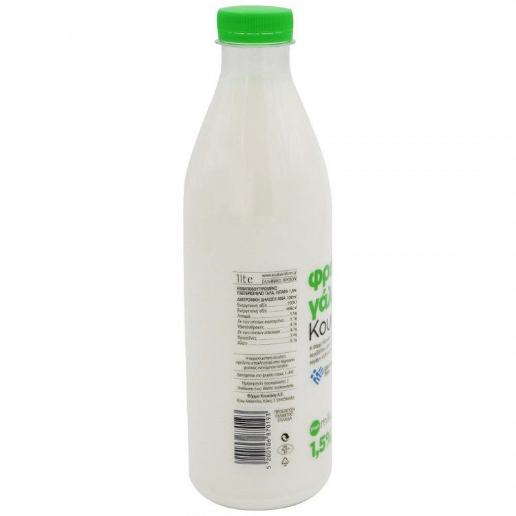 Κουκάκη Φρέσκο Γάλα Ελαφρύ 1,5% Λιπαρά 1lt
