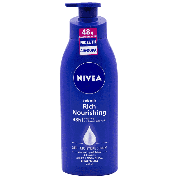 Nivea Body Nourishing Milk Με Αντλία 400ml