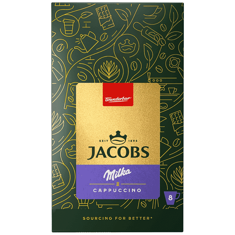 Jacobs Καφές Cappuccino Milka 8τεμ 126,4gr