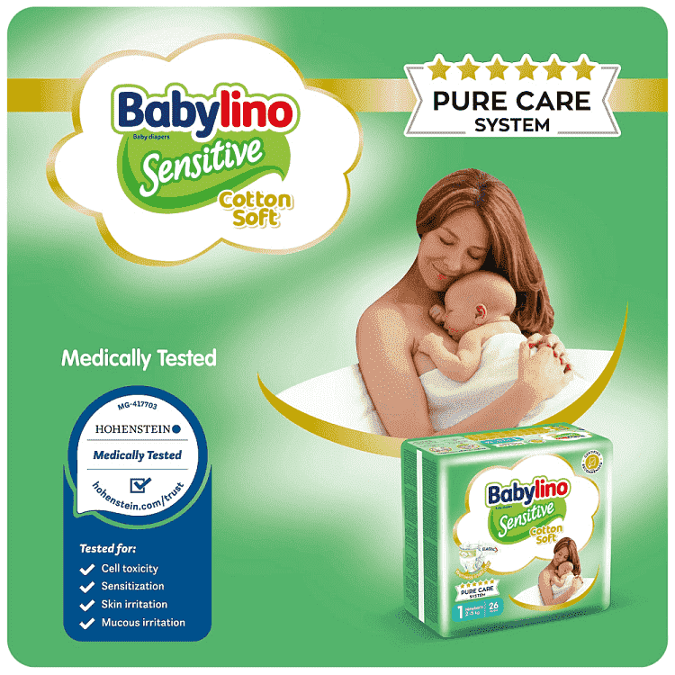 Babylino Sensitive Πάνες Νο3 (4-9Kg) 22τεμ