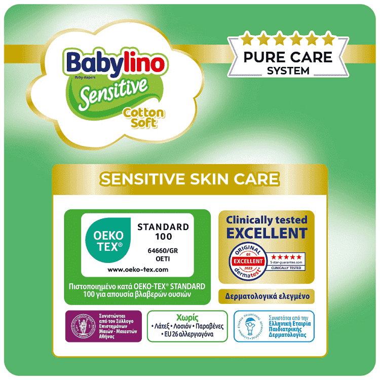 Babylino Sensitive Newborn Πάνες N.1 2-5kg 26τεμ