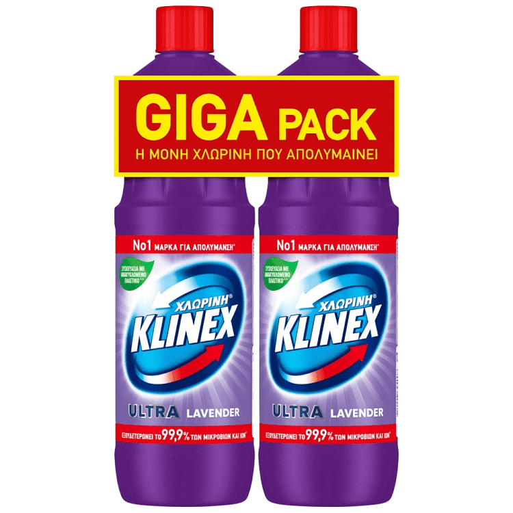 Klinex Χλωρίνη Ultra Laveder Giga Pack 1250ml 2τεμ