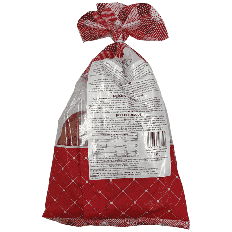 Φαίδων Πασχαλινό Τσουρέκι Χωρίς Αυγό 450gr