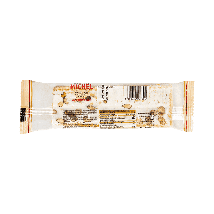 Pasteli Michel Μαντολάτο Αμυγδάλου Με Φιστίκι 65gr