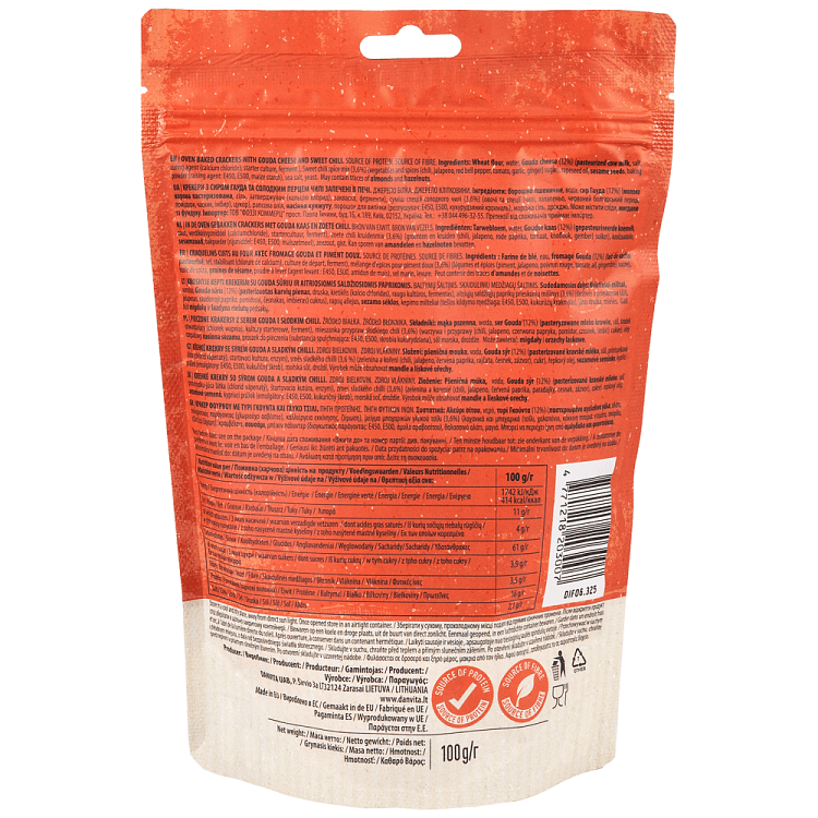 Oven Baked Crackers Gouda & Chilli 10gr