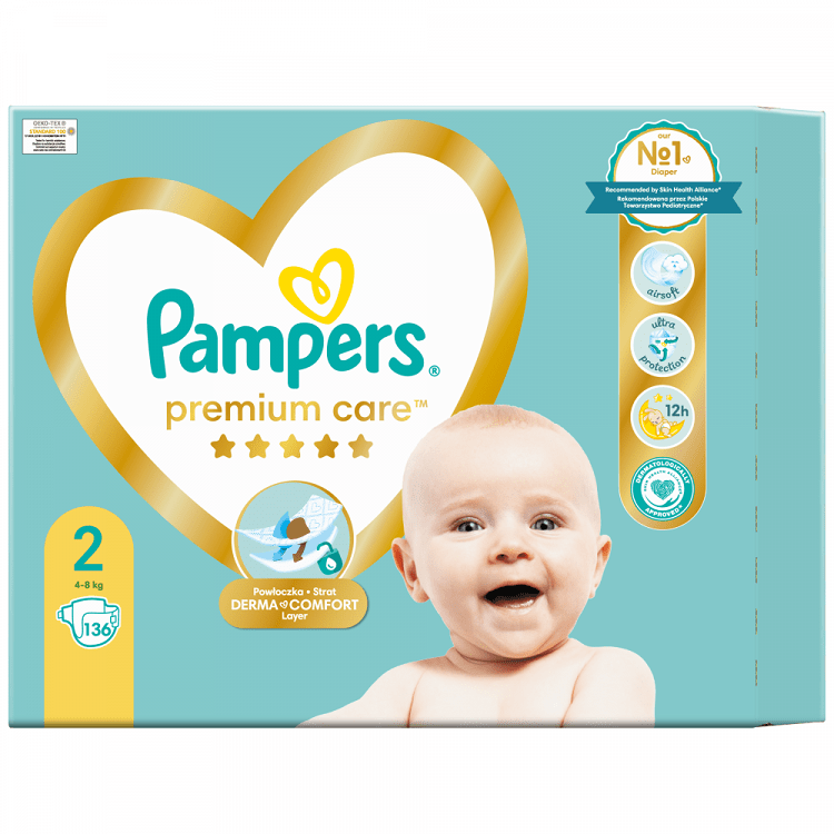 Pampers Premium Care N.2 (4-8kg) 136τεμ