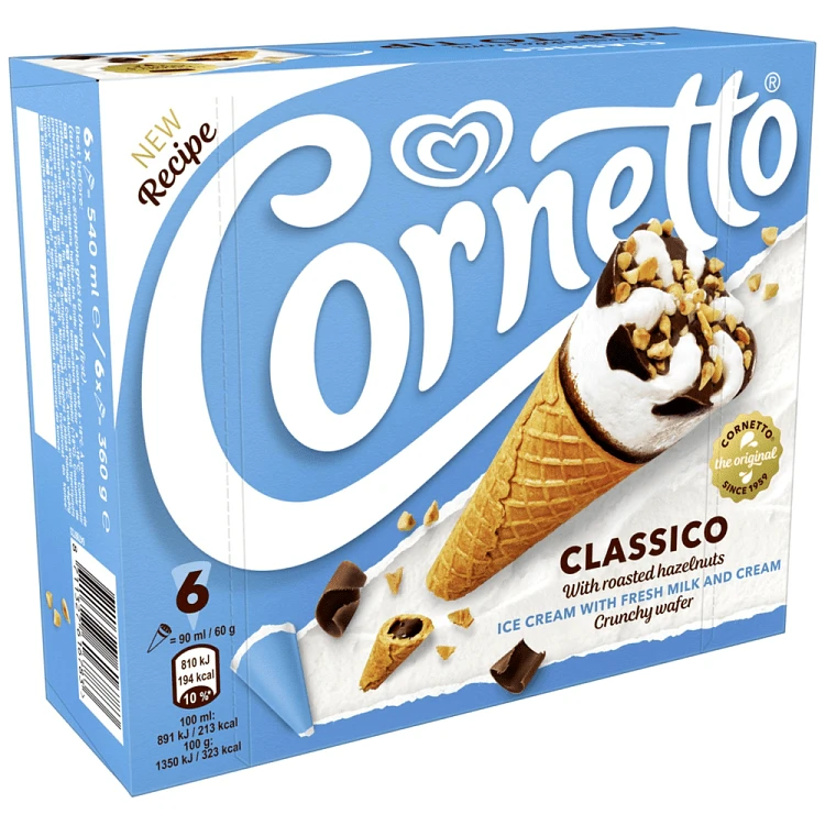 Algida Cornetto Classic 6x60gr 360ml