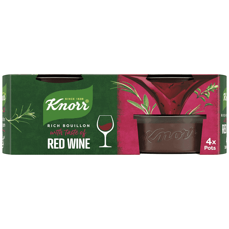 Knorr Σπιτικός Ζωμός Κόκκινο Κρασί 4x26gr