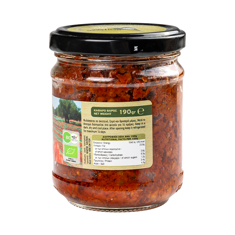 Arcadia Πατέ Λιαστής Τομάτας Βιολογικό 190gr