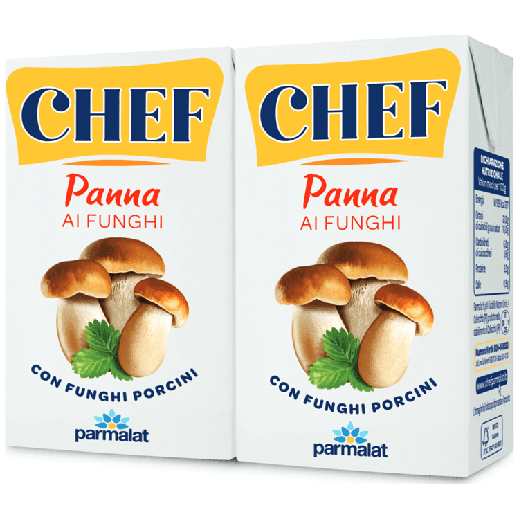 Parmalat Chef Κρέμα Porcini 2x125ml