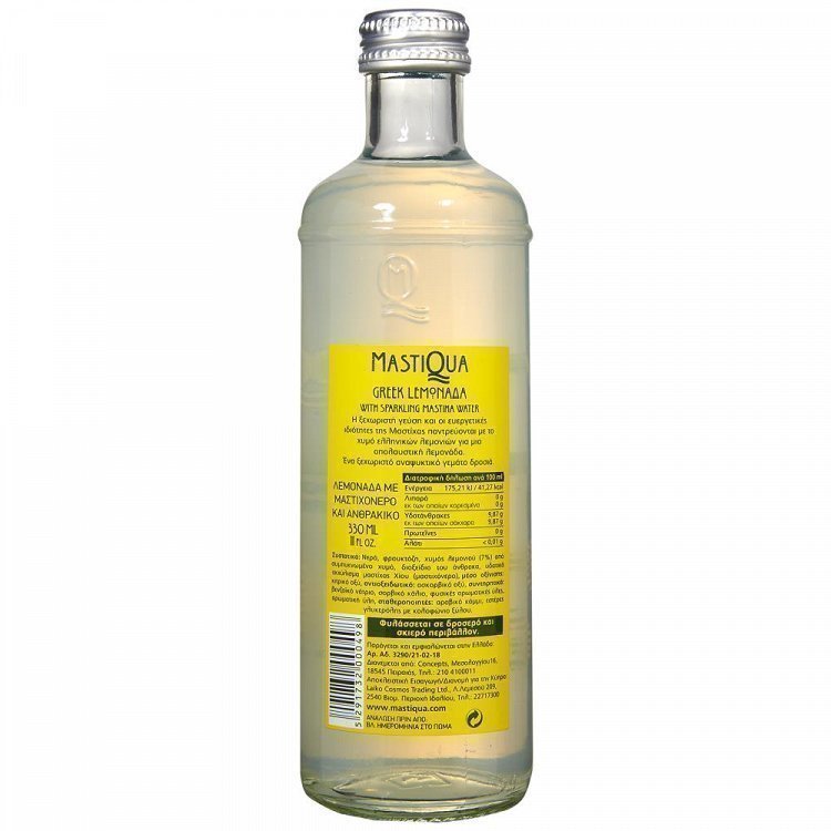 Mastiqua Ανθρακούχο Νερό Λεμόνι 330ml
