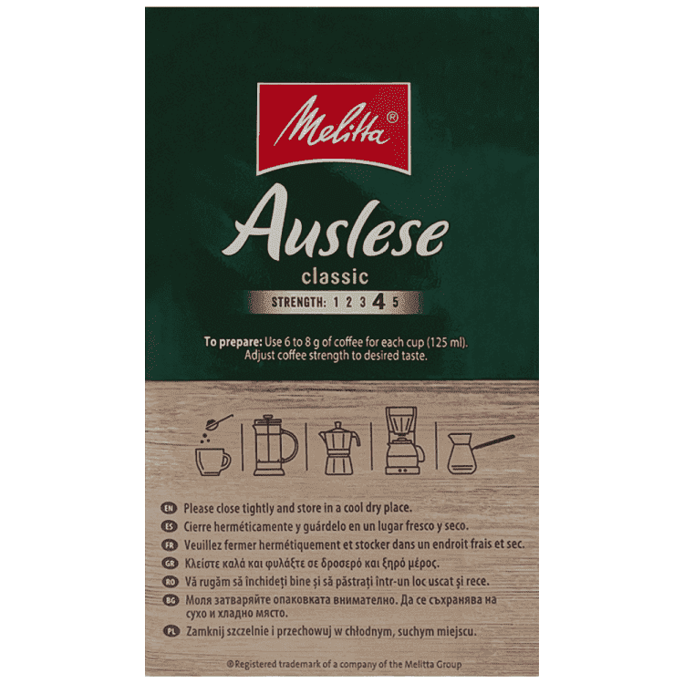 Melitta Καφές Φίλτρου Auslese 250gr