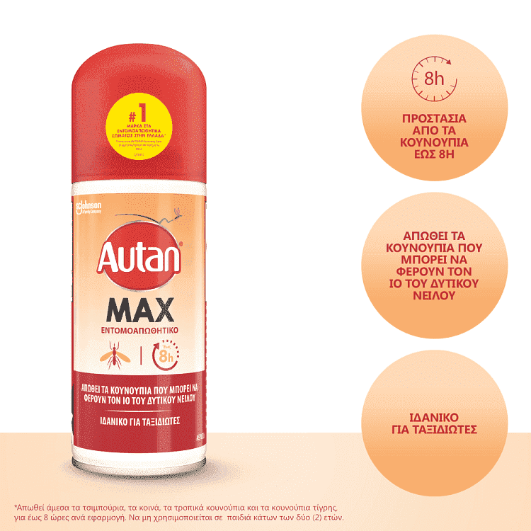 Autan Max Dry Spray Εντομοαπωθητικό 100ml