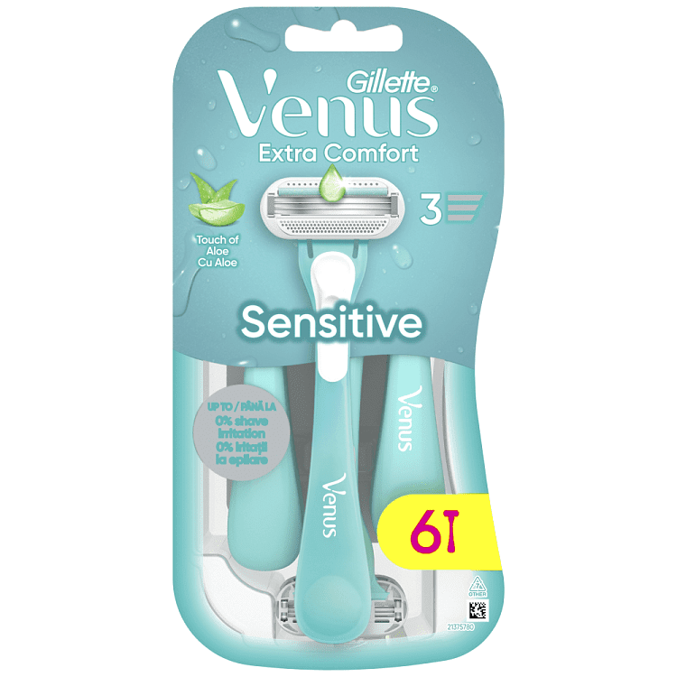 Gillette Venus Extra Comfort Sensitive Μίας Χρήσης 6τεμ