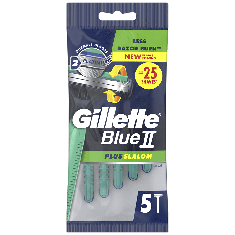 Gillette Blue IΙ Plus Slalom Ξυραφάκια μιας Χρήσης 5τεμ