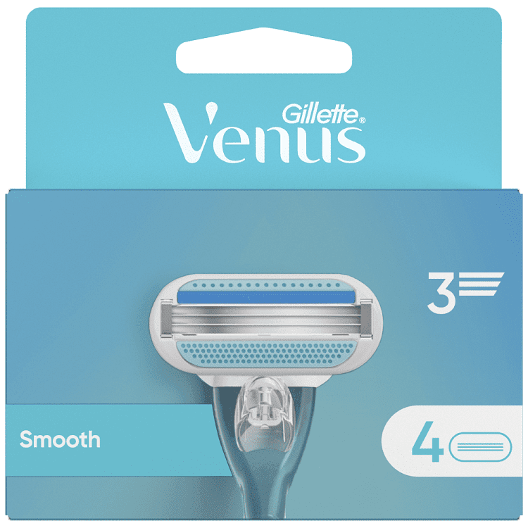 Gillette Venus Smooth Ανταλλακτικά 4τεμ