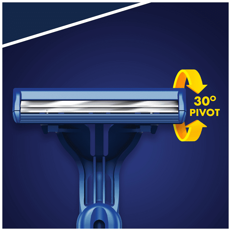 Gillette Blue II Slalom Ξυραφάκια Μιας Χρήσης με Κινούμενη Κεφαλή 5τεμ