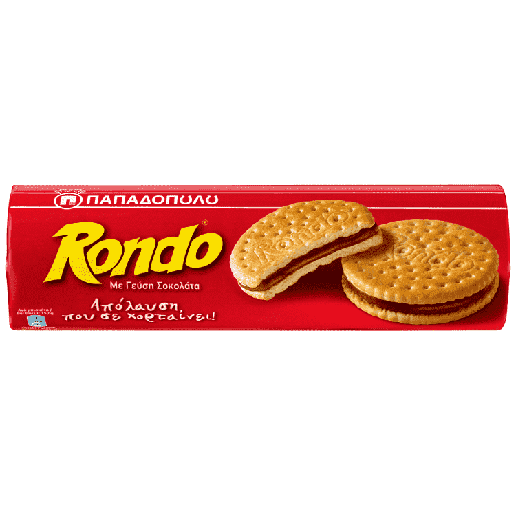 Παπαδοπούλου Μπισκότα Rondo Σοκολάτα 250gr