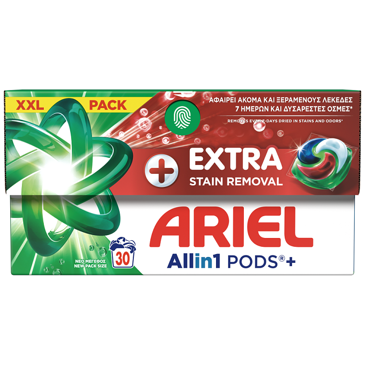 Ariel All In 1 Απορρυπαντικό Πλυντηρίου Ρούχων Κάψουλες Extra Clean 30Μεζ