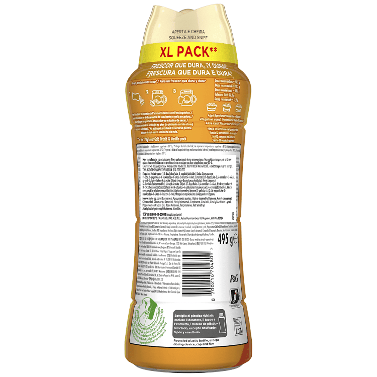 Lenor Unstoppables Gold Orchid Ενισχυτικό Άρωμα Ρούχων 495gr