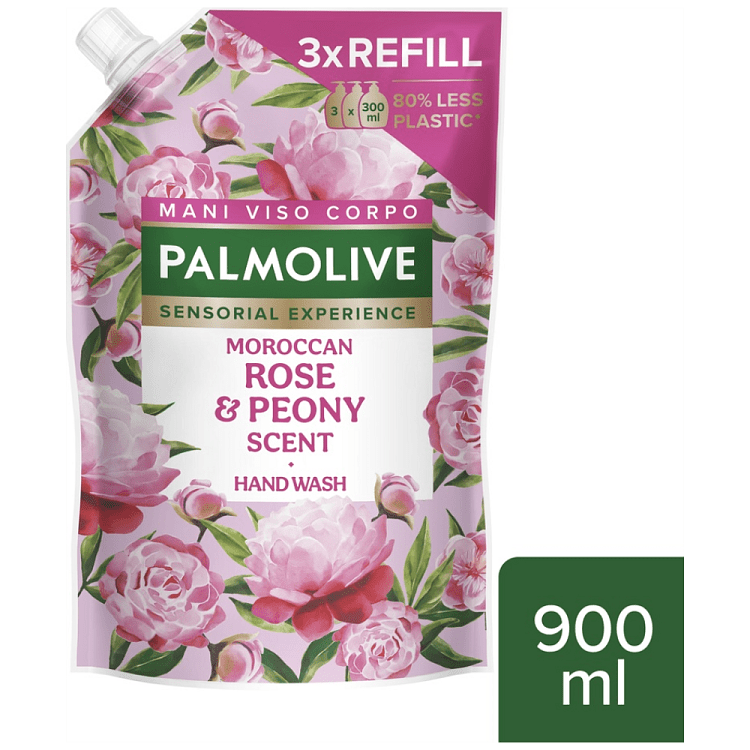 Palmolive Κρεμοσάπουνο Τριαντάφυλλο & Παιωνια Σακούλα Ανταλλακτ. 900ml