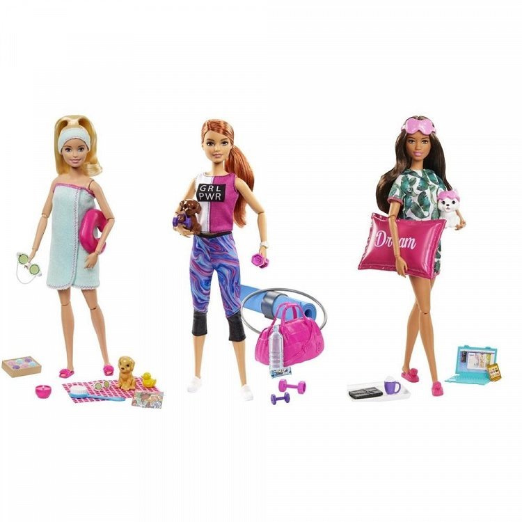Barbie Wellness Ημέρα Ομορφιάς 3 Σχέδια