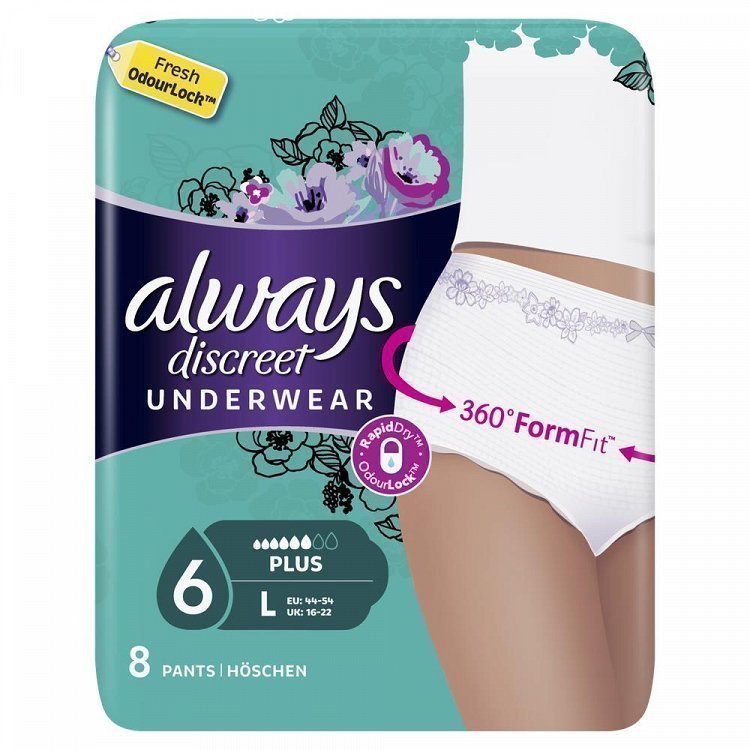 Always Discreet Pants Large 8τεμ