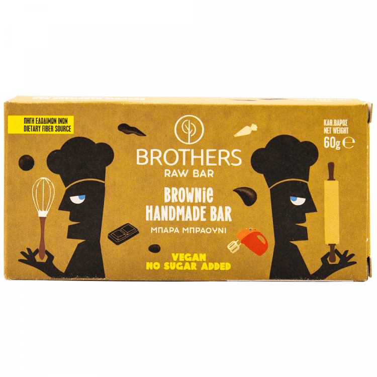 Brothers Brownie Raw Μπάρα 60gr