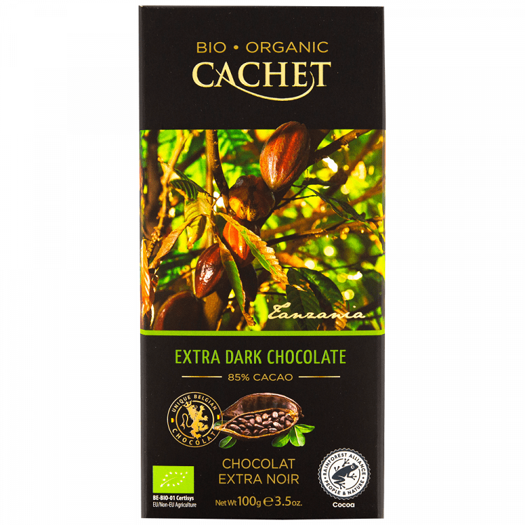 Cachet Σοκολάτα Μαύρη 85% Κακάο Bio 100gr