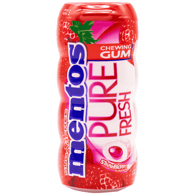 Mentos Pure Fresh Bottle Strawberry 28gr