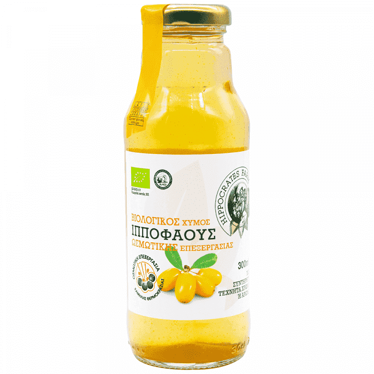 Hippocrates Garden Χυμός Ιπποφαές Βιολογικός 300ml
