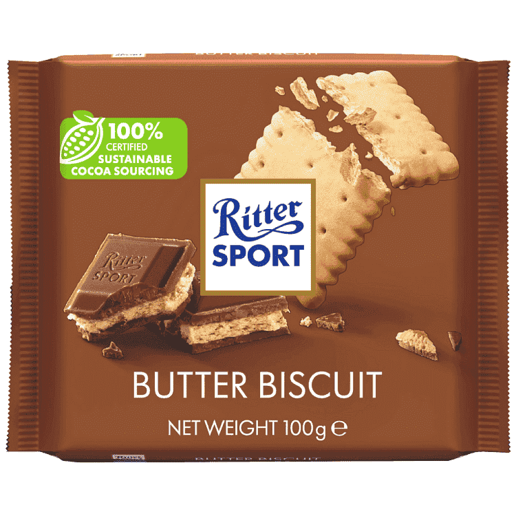 Ritter Sport Μπισκότα Milk Biscuit 100gr