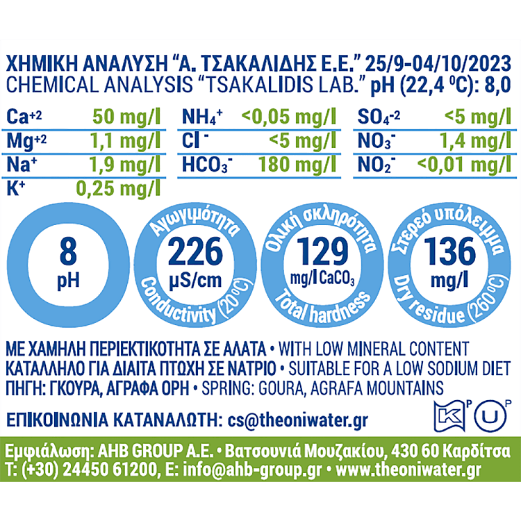 Θεόνη Φυσικό Μεταλλικό Νερό 6x1,5lt
