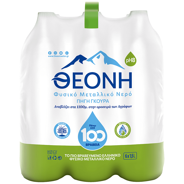 Θεόνη Φυσικό Μεταλλικό Νερό 6x1,5lt