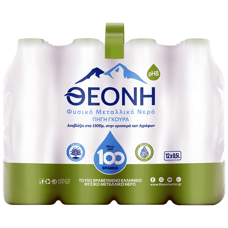 Θεόνη Φυσικό Μεταλλικό Νερό 12x500ml