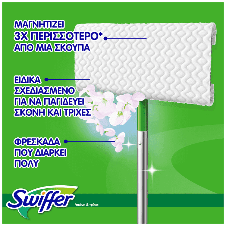Swiffer 18 Πανάκια Που Παγιδεύουν Την Σκόνη Για Ξύλο & Παρκέ