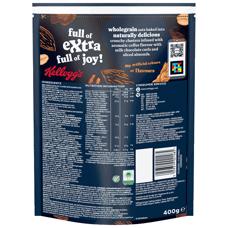 Kellogg's Δημητριακά Extra Mocca Choco Cappucino 400gr