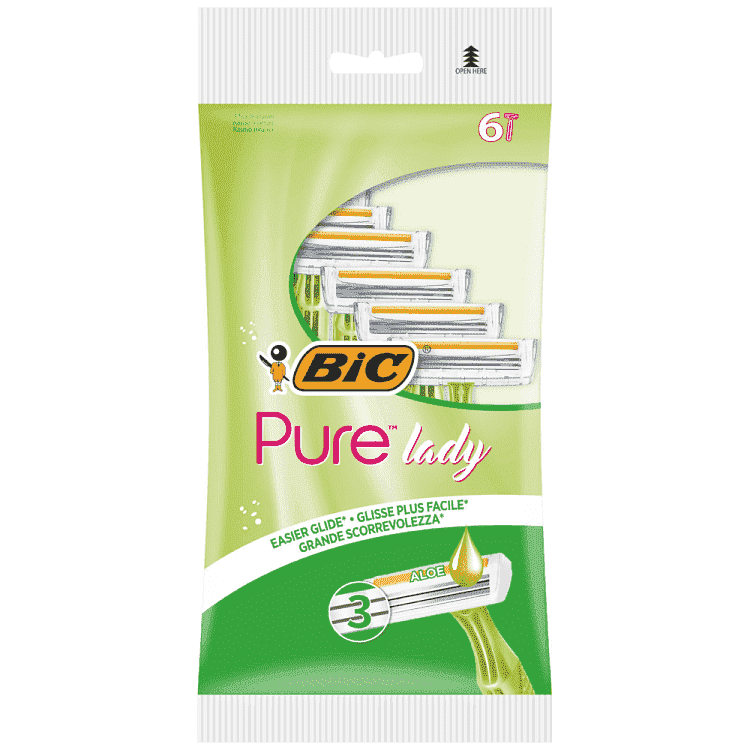 BIC Pure 3 Lady Ξυριστική Μηχανή Μίας Χρήσης 4τμχ
