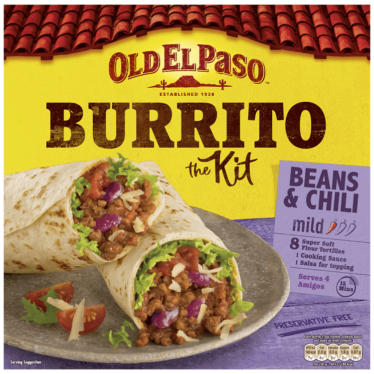 Old El Paso Burrito Dinner Kit 620gr