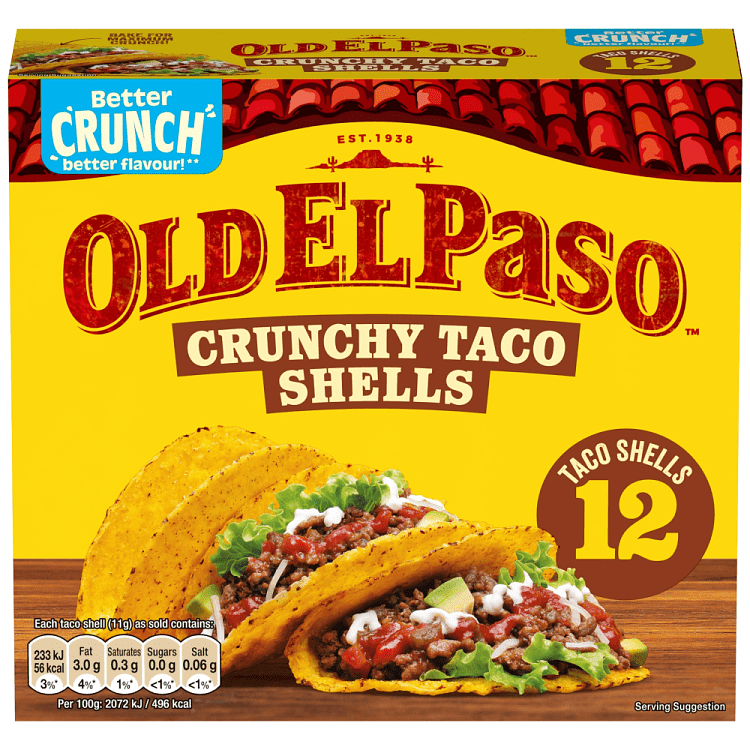 Old El Paso Crunchy Taco Shells 135gr