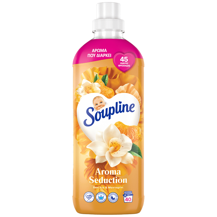 Soupline Μαλακτικό Συμπυκνωμένο Βανίλια - Μανταρίνι 40μεζ 840ml