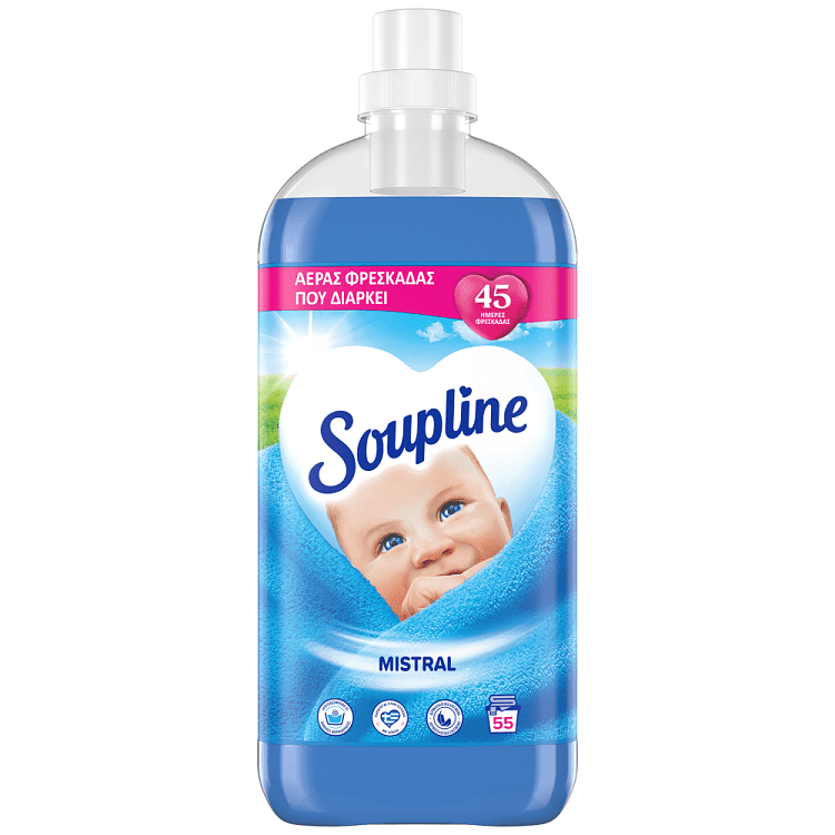 Soupline Μαλακτικό Συμπυκνωμένο Mistral 55μεζ 1,155lt