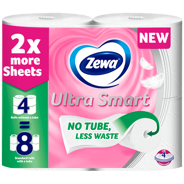Zewa Smart Χαρτί Υγείας 4φύλλα 9άρι 0,852gr