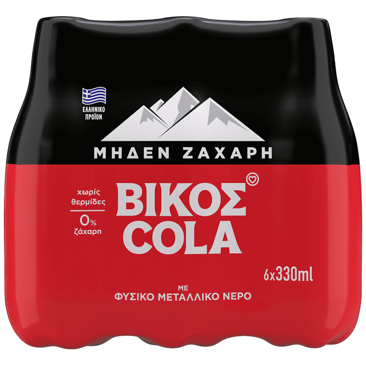 Βίκος Cola Zero 330ml 6τεμ