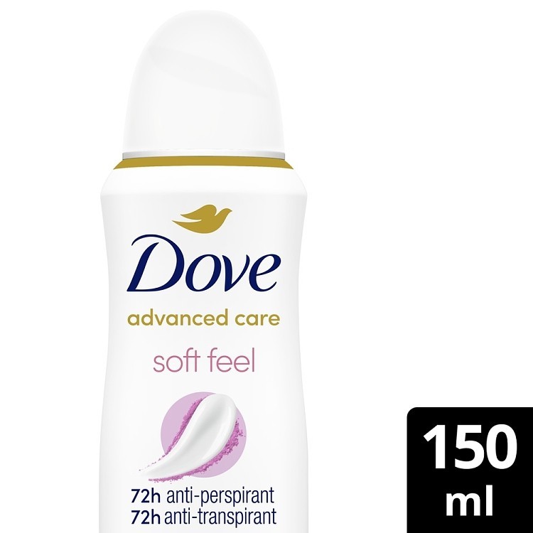 Dove Αποσμητικό Σωμ. Spray Advanced Care Soft Feel 150ml