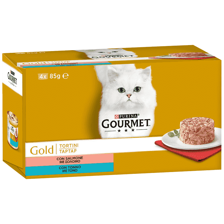 Gourmet Gold Ταρτάρ Τόνος Και Σολομός 4x85gr